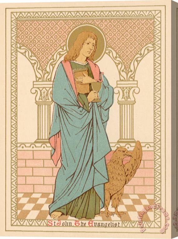 English School St John The Evangelist Stretched Canvas Painting / Canvas Art