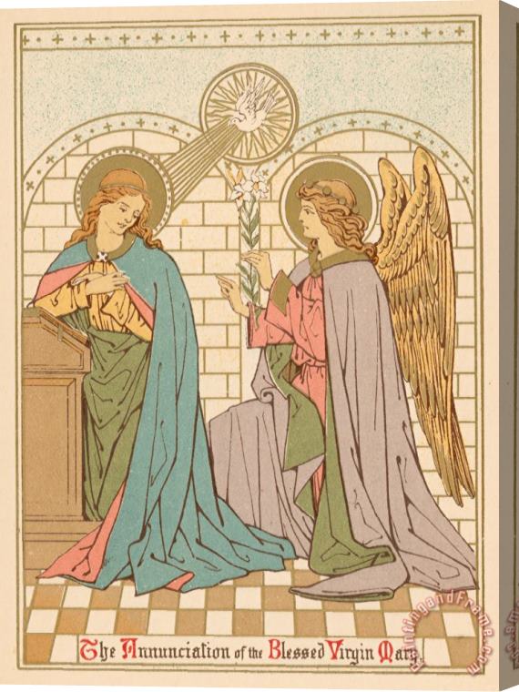 English School The Annunciation Of The Blessed Virgin Mary Stretched Canvas Painting / Canvas Art