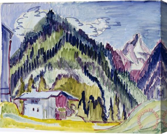 Ernst Ludwig Kirchner Wilderness Home Stretched Canvas Painting / Canvas Art