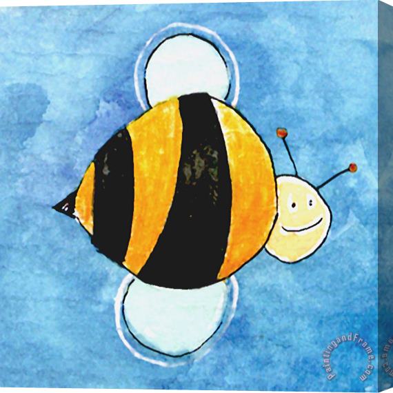 Esteban Studio Big Bee Stretched Canvas Painting / Canvas Art