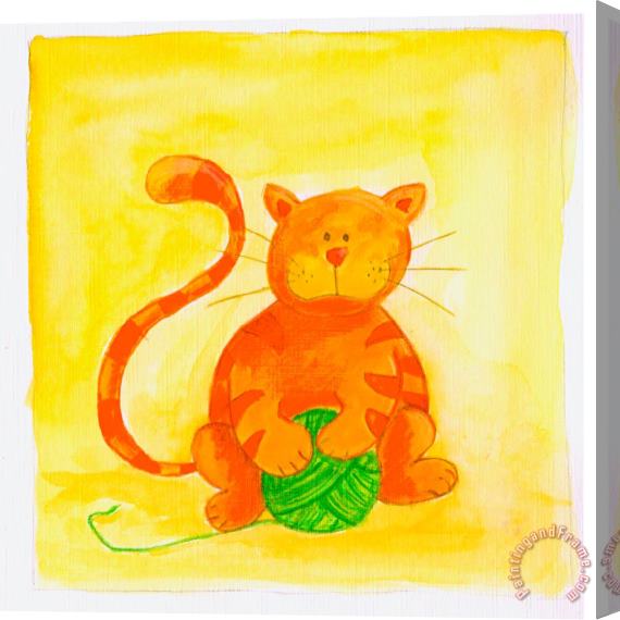 Esteban Studio Cat 2 Stretched Canvas Painting / Canvas Art