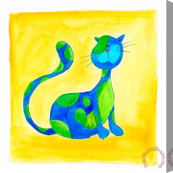 Esteban Studio Cat 3 Stretched Canvas Painting / Canvas Art