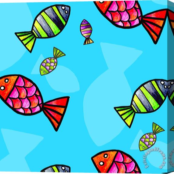 Esteban Studio Fish Stretched Canvas Print / Canvas Art