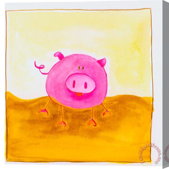 Esteban Studio Piggly Wiggly Stretched Canvas Painting / Canvas Art