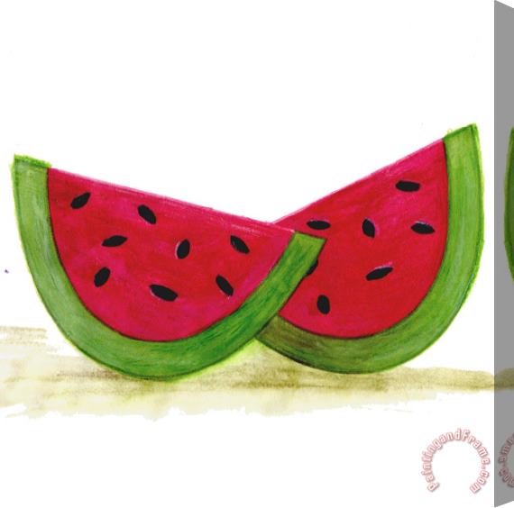 Esteban Studio Watermelon Stretched Canvas Painting / Canvas Art