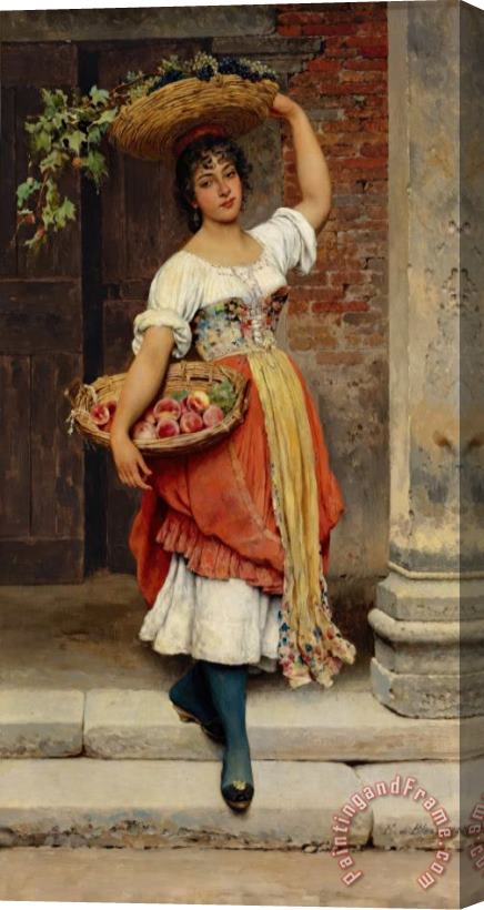 Eugen von Blaas Lisa (study), 1889 Stretched Canvas Painting / Canvas Art