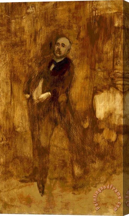 Eugene Carriere Portrait of Clemenceau Stretched Canvas Print / Canvas Art