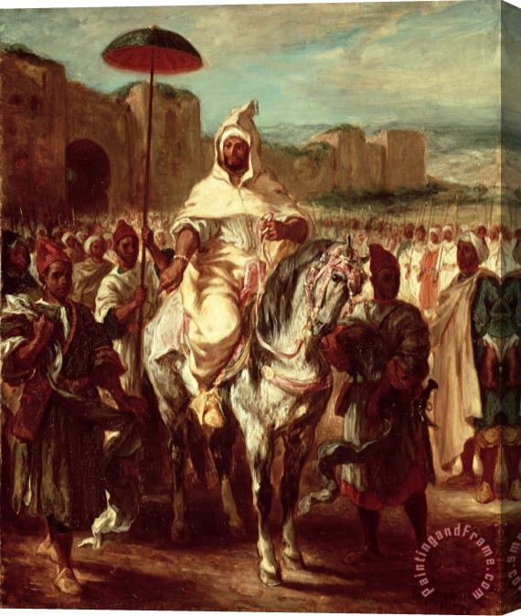 Eugene Delacroix Abd Ar Rahman, Sultan of Morocco Stretched Canvas Print / Canvas Art