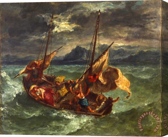 Eugene Delacroix Christ on The Sea of Galilee Stretched Canvas Painting / Canvas Art