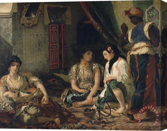 Eugene Delacroix Femmes D'alger Dans Leur Appartement Stretched Canvas Painting / Canvas Art