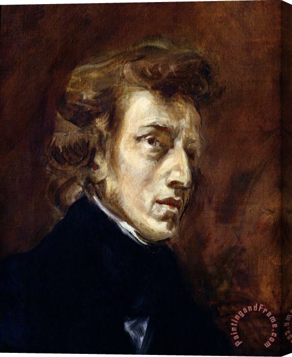 Eugene Delacroix Frederic Chopin (1810 49) Stretched Canvas Print / Canvas Art