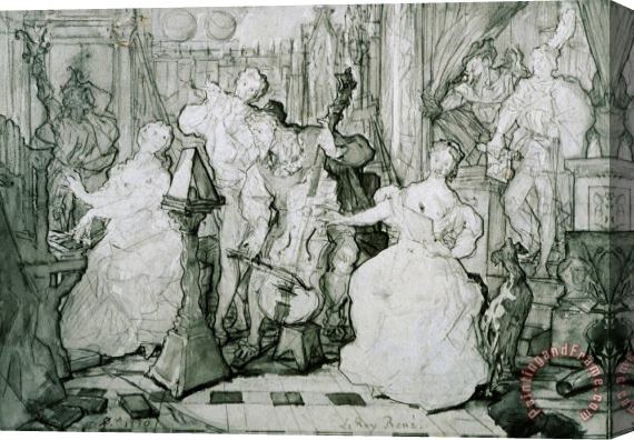 Eugene Delacroix Le Roy Rene Stretched Canvas Painting / Canvas Art