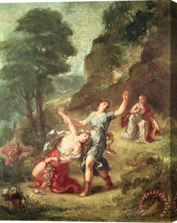 Eugene Delacroix Orpheus And Eurydice, Spring From a Series of The Four Seasons Stretched Canvas Painting / Canvas Art