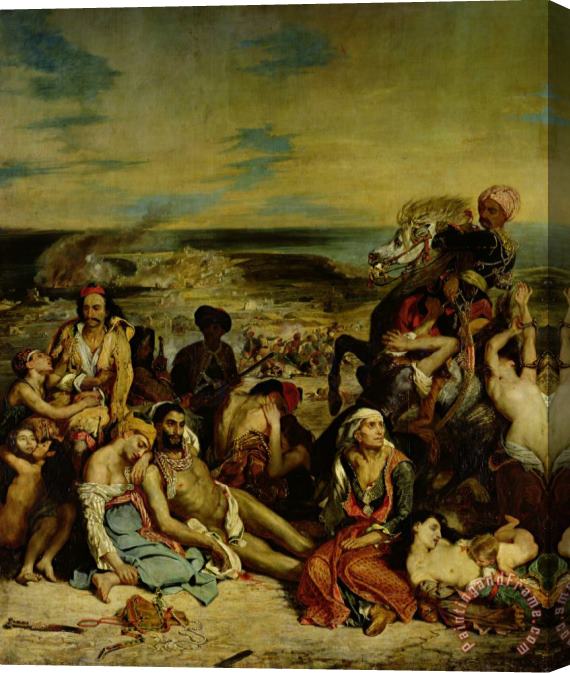 Eugene Delacroix Scenes From The Massacre of Chios Stretched Canvas Print / Canvas Art