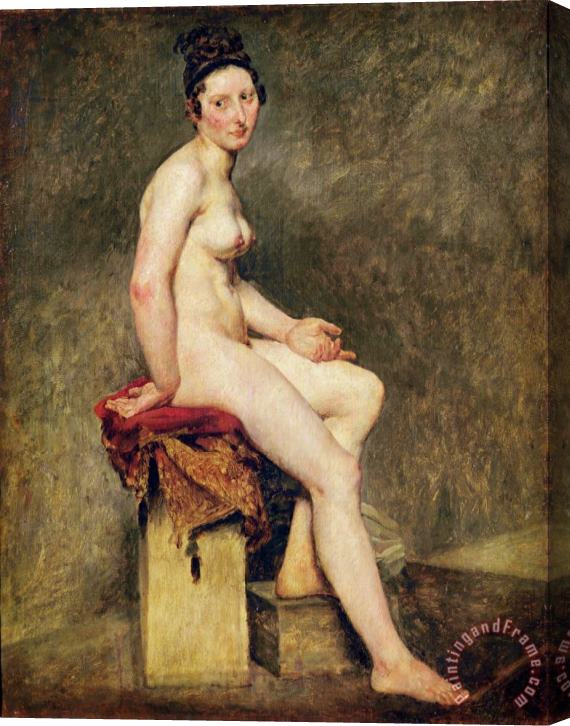 Eugene Delacroix Seated Nude, Mademoiselle Rose Stretched Canvas Painting / Canvas Art