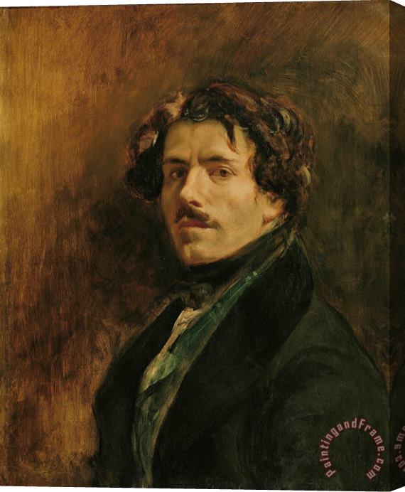 Eugene Delacroix Self Portrait Stretched Canvas Print / Canvas Art