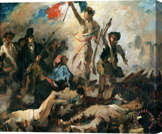 Eugene Delacroix Study for Liberty Leading The People Stretched Canvas Print / Canvas Art