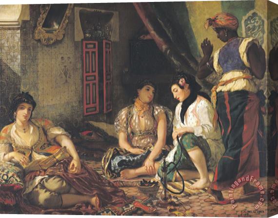 Eugene Delacroix The Women of Algiers in Their Apartment Stretched Canvas Painting / Canvas Art