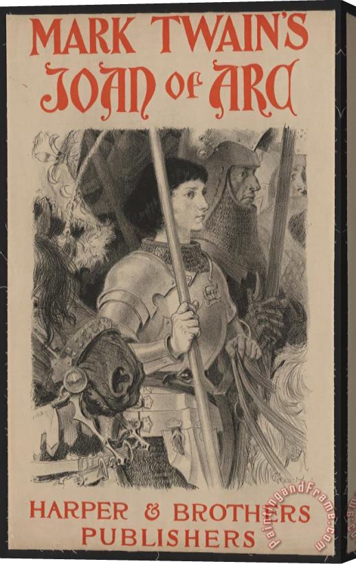 Eugene Grasset Joan of Arc 1894 Stretched Canvas Print / Canvas Art
