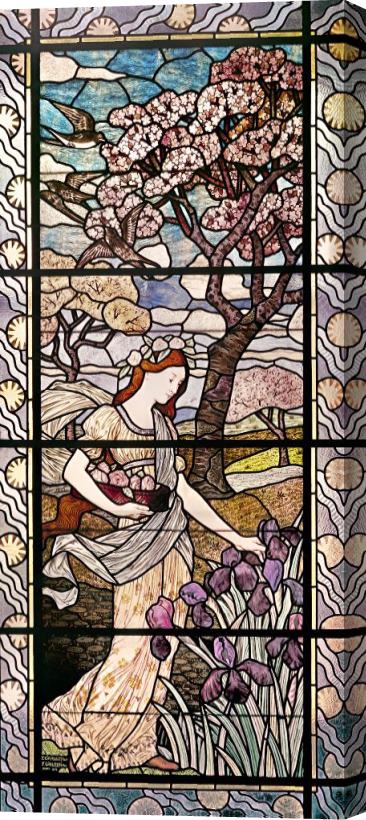 Eugene Grasset Spring Stretched Canvas Painting / Canvas Art