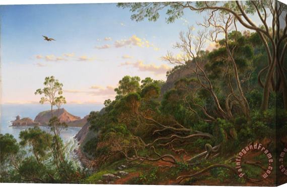 Eugene Von Guerard Tea Trees Near Cape Schanck, Victoria Stretched Canvas Print / Canvas Art