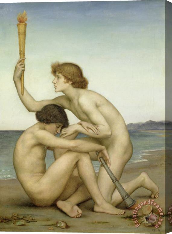 Evelyn De Morgan Phosphorus and Hesperus Stretched Canvas Painting / Canvas Art