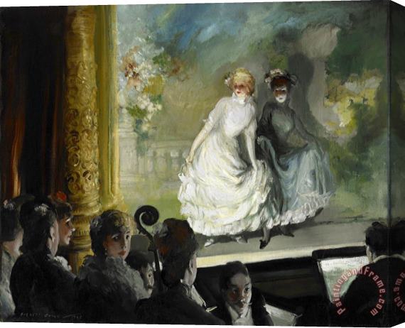 Everett Shinn A French Music Hall Stretched Canvas Painting / Canvas Art