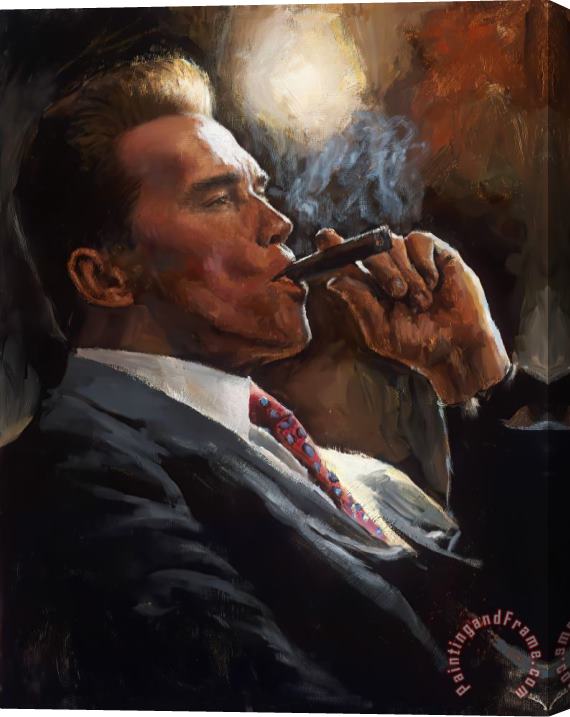Fabian Perez Arnold Schwarzenegger, 2020 Stretched Canvas Print / Canvas Art
