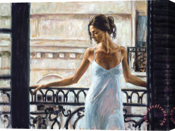 Fabian Perez Balcony at Buenos Aires I Stretched Canvas Painting / Canvas Art