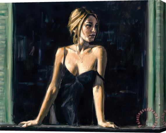 Fabian Perez Balcony at Buenos Aires V Stretched Canvas Painting / Canvas Art