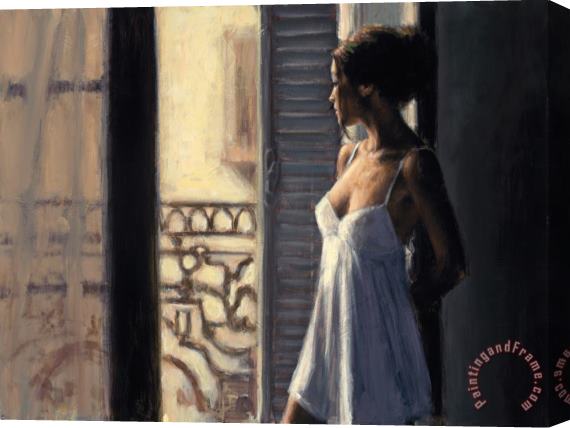 Fabian Perez Balcony at Buenos Aires X Stretched Canvas Painting / Canvas Art