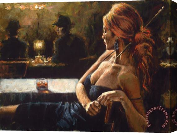 Fabian Perez Cynzia at Las Brujas Stretched Canvas Painting / Canvas Art