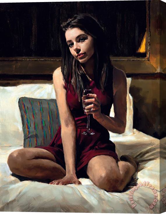 Fabian Perez Girl in Quarantine Stretched Canvas Painting / Canvas Art