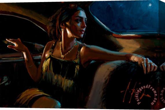Fabian Perez Glamour II Stretched Canvas Painting / Canvas Art