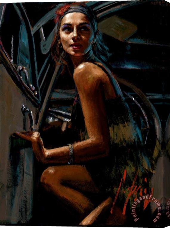 Fabian Perez Glamour IV Stretched Canvas Painting / Canvas Art