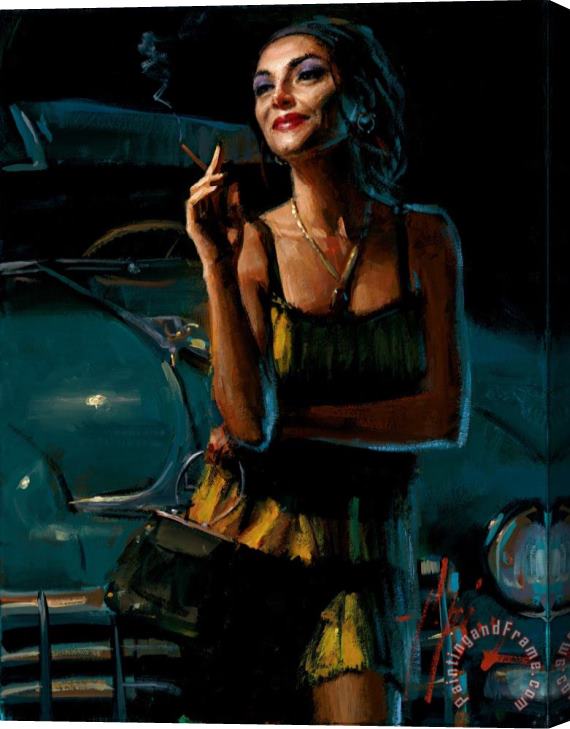 Fabian Perez Glamour V Stretched Canvas Painting / Canvas Art