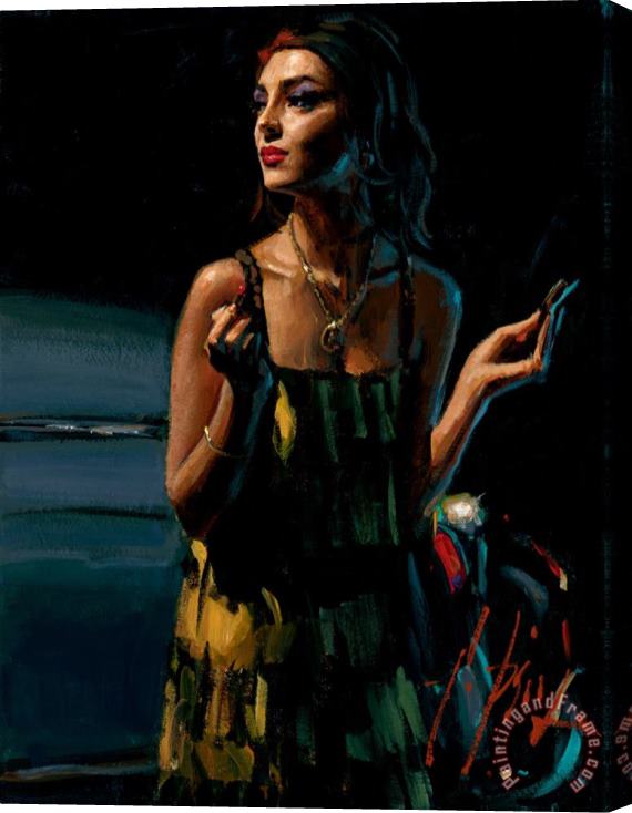 Fabian Perez Glamour VII Stretched Canvas Painting / Canvas Art