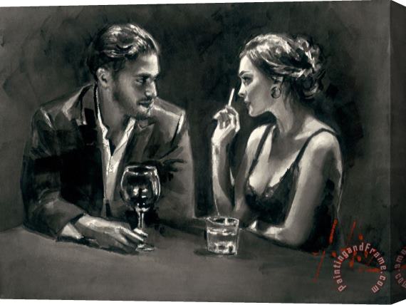 Fabian Perez Intimate Moments IV Stretched Canvas Painting / Canvas Art