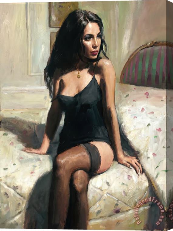 Fabian Perez Kayleigh at Ritz II Stretched Canvas Print / Canvas Art