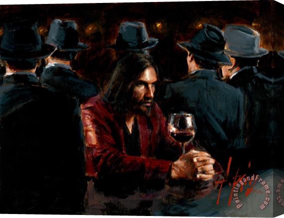 Fabian Perez Man at The Bar III Stretched Canvas Painting / Canvas Art