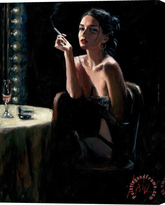 Fabian Perez Performa's Break Stretched Canvas Painting / Canvas Art