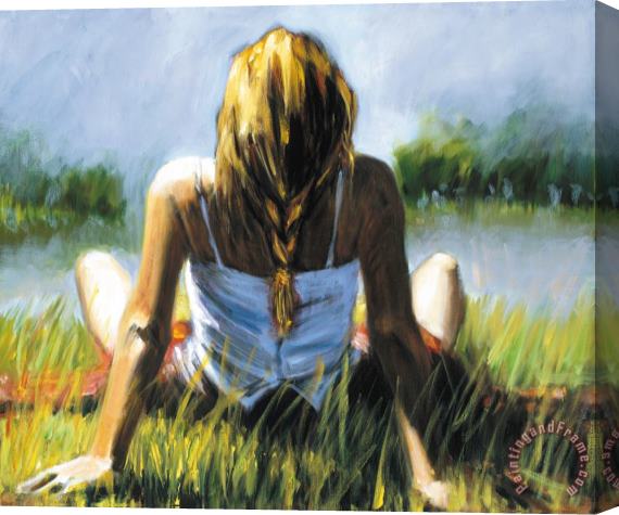 Fabian Perez Reflections in The Sun Stretched Canvas Painting / Canvas Art