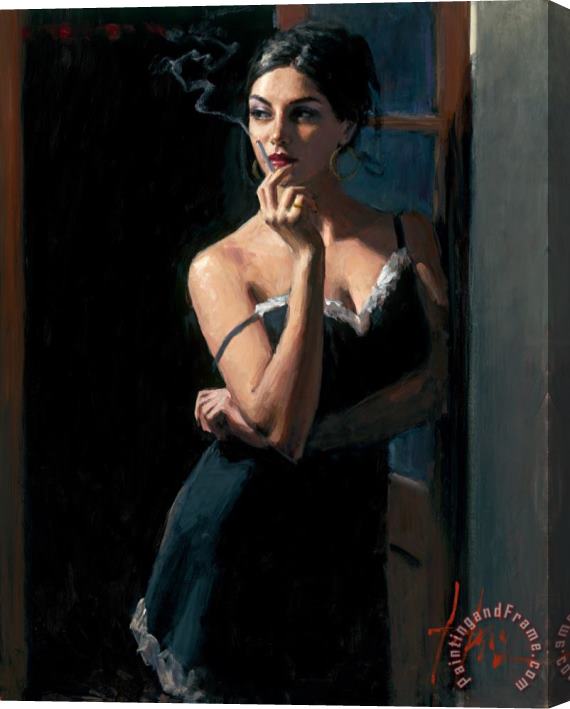 Fabian Perez Saba at The Door Stretched Canvas Painting / Canvas Art