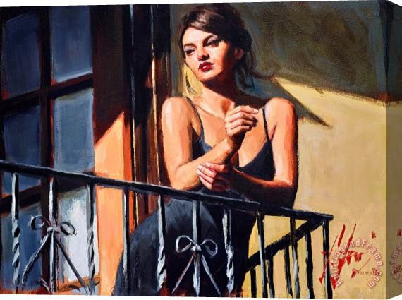 Fabian Perez Saba on The Balcony II Stretched Canvas Painting / Canvas Art