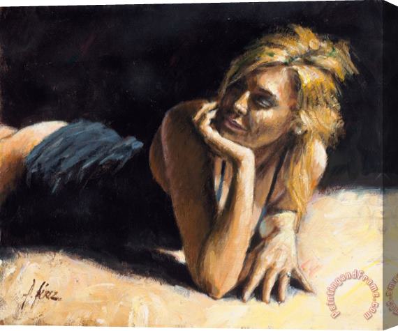 Fabian Perez Second Blonde Stretched Canvas Print / Canvas Art