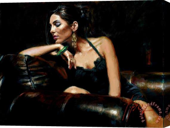 Fabian Perez Tess III Stretched Canvas Painting / Canvas Art