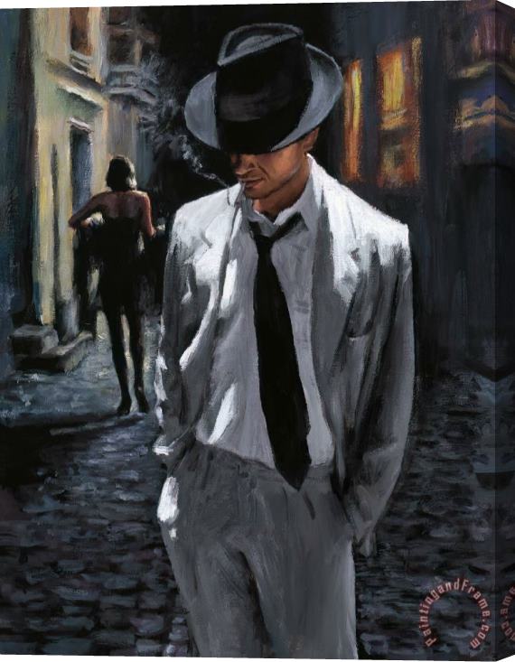 Fabian Perez The Alley Buenos Aires Stretched Canvas Painting / Canvas Art