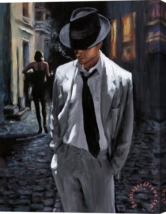 Fabian Perez The Alley, Buenos Aires Stretched Canvas Painting / Canvas Art