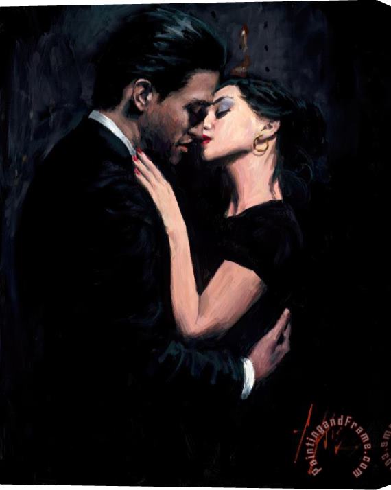 Fabian Perez The Embrace VII Stretched Canvas Painting / Canvas Art
