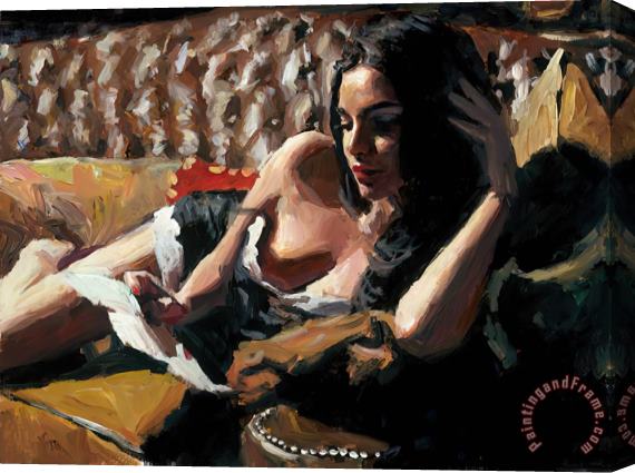 Fabian Perez The Letter III Stretched Canvas Painting / Canvas Art